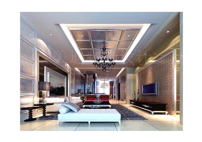 君临香格里五室以上三厅-欧式现代装修效果图-中意装饰工程有限公司